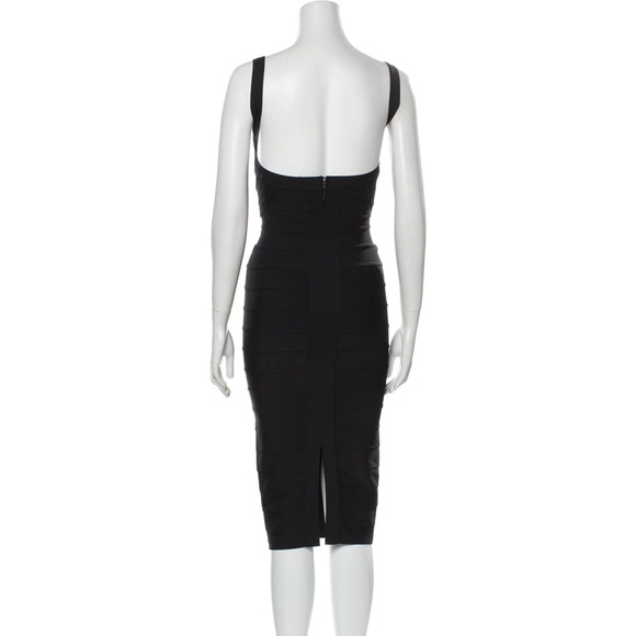 Iconic Vintage Herve Leger Bombshell Marilyn Monroe-Style Bandage Midi Dress, XS - Picture 3 of 6